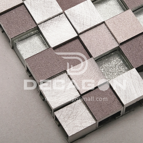 Aluminum (uneven surface) metal mosaic